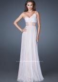 Picture of: One Shoulder Tulle Prom Dress with Embellished Waist in White, Style: 18965, Main Picture