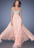 Picture of: Long Chiffon Prom Dress with Sequin Bra in Orange, Style: 18989, Main Picture