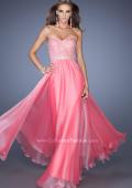 Picture of: Strapless Long Prom Gown with a Lace and Beaded Bodice in Pink, Style: 19437, Main Picture