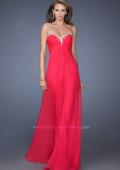 Picture of: Strapless Chiffon Prom Dress Pleated Bodice in Pink, Style: 19566, Main Picture