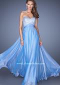 Picture of: Long Chiffon Prom Dress with Sweetheart Sequined Bodice in Blue, Style: 19641, Main Picture