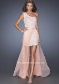 Picture of: One Shoulder Prom Dress with Detachable Skirt in Blue, Style: 19700, Detail Picture 1