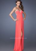 Picture of: Strapless Sweetheart Jersey Prom Dress with Beaded Trim in Orange, Style: 19703, Main Picture