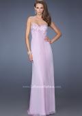 Picture of: Long Strapless Chiffon Prom Dress with Embellished Bodice in Purple, Style: 19740, Main Picture