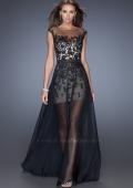 Picture of: Fitted Long Prom Dress with Detachable Chiffon Skirt
, Style: 19746, Detail Picture 2
