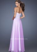 Picture of: Long Chiffon Prom Gown with Stones and Lace in Purple, Style: 19801, Back Picture