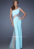 Picture of: Long Prom Dress with Jewel and Beaded Embellishments in Blue, Style: 19867, Main Picture