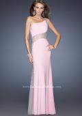 Picture of: Long Prom Dress with Jewel and Beaded Embellishments in Pink, Style: 19867, Detail Picture 1