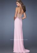 Picture of: Strapless Jersey Prom Dress with Low V Back in Pink, Style: 19869, Back Picture