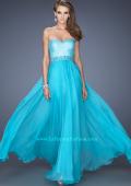 Picture of: Sweetheart Neckline Prom Gown with Sequins and Pearls in Blue, Style: 19898, Main Picture