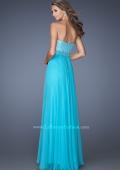 Picture of: Sweetheart Neckline Prom Gown with Sequins and Pearls in Blue, Style: 19898, Back Picture