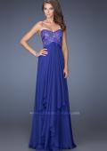 Picture of: Sweetheart Prom Dress with Tiered Chiffon Skirt in Blue, Style: 19921, Main Picture