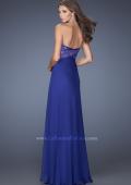 Picture of: Sweetheart Prom Dress with Tiered Chiffon Skirt in Blue, Style: 19921, Back Picture