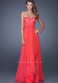 Picture of: Sweetheart Prom Dress with Tiered Chiffon Skirt in Pink, Style: 19921, Detail Picture 1