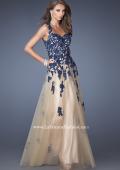Picture of: Tulle Ball Gown with Zippered Pockets and Lace Bodice in Blue, Style: 19922, Main Picture