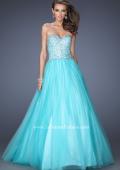 Picture of: Ball Gown with Full Tulle Skirt and Sweetheart Neckline in Blue, Style: 19940, Main Picture
