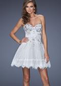 Picture of: Lace Cocktail Dress with Scalloped Lace Hem in White, Style: 19964, Main Picture