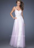 Picture of: Strapless Sweetheart Prom Dress with Lice Lining and Tulle in Pink, Style: 19967, Main Picture