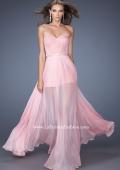 Picture of: Lace Romper with Rhinestone Belt and Chiffon Skirt in Pink, Style: 19981, Main Picture