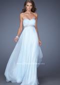 Picture of: Ling Empire Waist Prom Dress with Pleated Bodice in Blue, Style: 19996, Main Picture