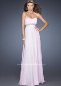 Picture of: Ling Empire Waist Prom Dress with Pleated Bodice in Pink, Style: 19996, Detail Picture 1