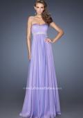 Picture of: Ling Empire Waist Prom Dress with Pleated Bodice in Purple, Style: 19996, Detail Picture 3