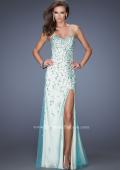 Picture of: Fully Beaded Gown with Sweetheart Neckline in Green, Style: 20017, Main Picture