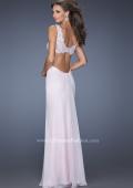 Picture of: Sparkling Lace Bodice Prom Dress with Open Lower Back in Pink, Style: 20022, Back Picture