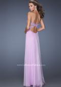 Picture of: Strapless Prom Gown with Empire Waist and Jewels in Purple, Style: 20042, Back Picture