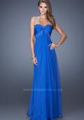 Picture of: Strapless Prom Gown with Empire Waist and Jewels in Blue, Style: 20042, Detail Picture 2