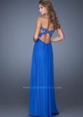 Picture of: Strapless Prom Gown with Empire Waist and Jewels in Blue, Style: 20042, Detail Picture 3