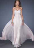 Picture of: Chiffon Prom Gown with Empire Waist and Jewels in Pink, Style: 20057, Main Picture
