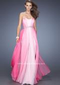 Picture of: A-line Prom Dress with Pearl Belt and Ombre Effect in Pink, Style: 20058, Detail Picture 2