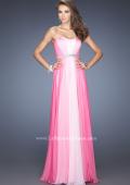 Picture of: A-line Prom Dress with Pearl Belt and Ombre Effect in Pink, Style: 20058, Detail Picture 3