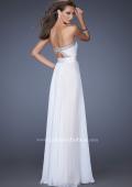 Picture of: Strapless Prom Gown with Lace and Sweetheart Neckline in White, Style: 20115, Back Picture