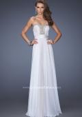 Picture of: Strapless Prom Gown with Lace and Sweetheart Neckline in White, Style: 20115, Detail Picture 1