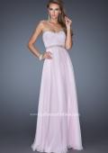Picture of: Strapless Prom Dress with Gathered Skirt and Stones in Purple, Style: 20128, Detail Picture 1