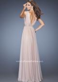Picture of: V Neck Vintage Inspired Prom Dress with Pleated Bodice in Pink, Style: 20149, Back Picture