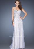 Picture of: Strapless White Lace Prom Gown with Floral Applique in White, Style: 20172, Main Picture