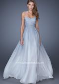 Picture of: Ombre Chiffon Prom Dress with Criss Cross Pleating in Blue, Style: 20404, Detail Picture 1
