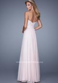 Picture of: Long Strapless Chiffon Prom Gown with Embellishments in Pink, Style: 20447, Back Picture