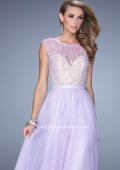 Picture of: Chiffon Prom Dress with Pearls and Rhinestones in Purple, Style: 20602, Main Picture