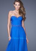 Picture of: Beaded Lace Applique Sweetheart Neckline Prom Dress in Blue, Style: 20669, Main Picture