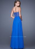 Picture of: Beaded Lace Applique Sweetheart Neckline Prom Dress in Blue, Style: 20669, Back Picture