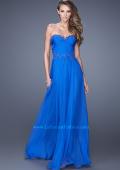 Picture of: Beaded Lace Applique Sweetheart Neckline Prom Dress in Blue, Style: 20669, Detail Picture 1