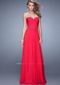 Picture of: Beaded Lace Applique Sweetheart Neckline Prom Dress in Pink, Style: 20669, Detail Picture 2