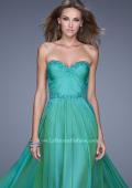 Picture of: Beaded Lace Applique Sweetheart Neckline Prom Dress in Green, Style: 20669, Detail Picture 6