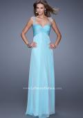 Picture of: Sweetheart Chiffon Prom Dress with Embellishments in Blue, Style: 20678, Detail Picture 1
