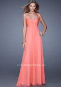 Picture of: Sweetheart Chiffon Prom Dress with Embellishments in Orange, Style: 20678, Detail Picture 3