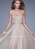 Picture of: Vintage Inspired Strapless Prom Dress with Embellishments in Nude, Style: 20708, Detail Picture 1